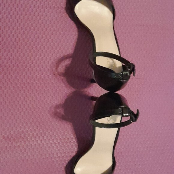 Black Ankle Strap Heels - Picture 2 of 2